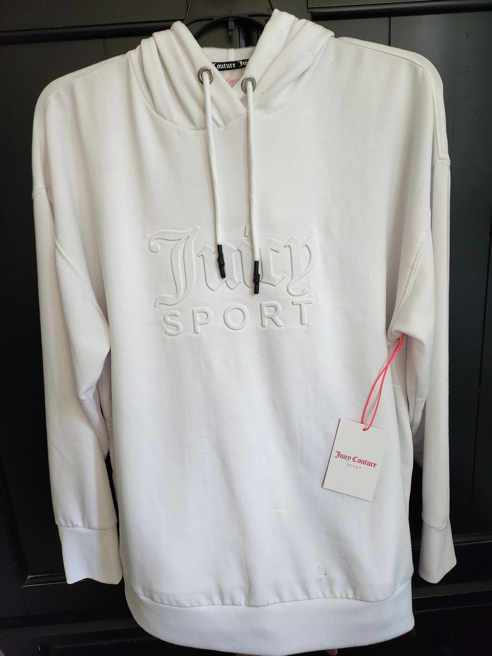 Juicy Couture Sport Women's White Embroidered Hoodie